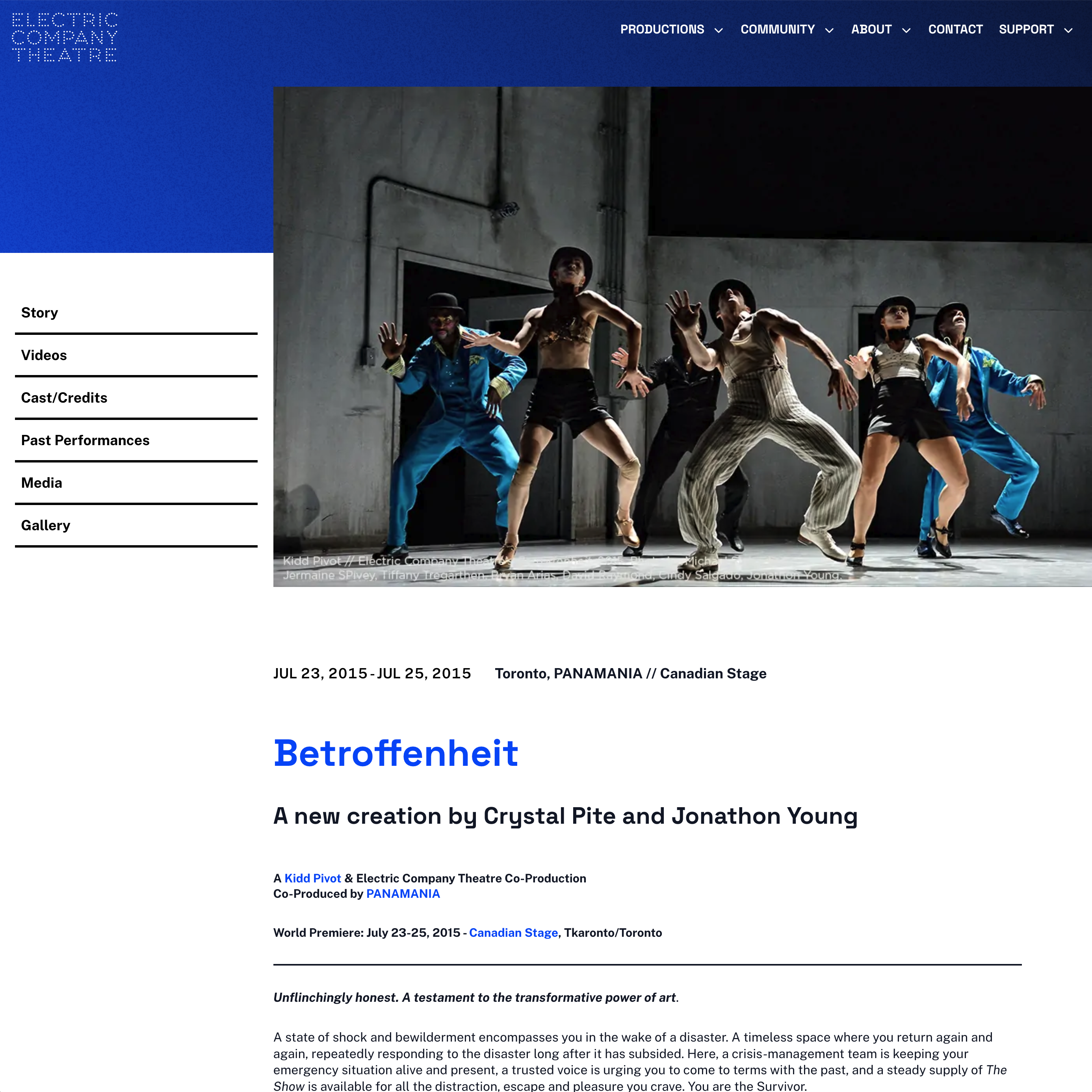 Electric Company Theatre website